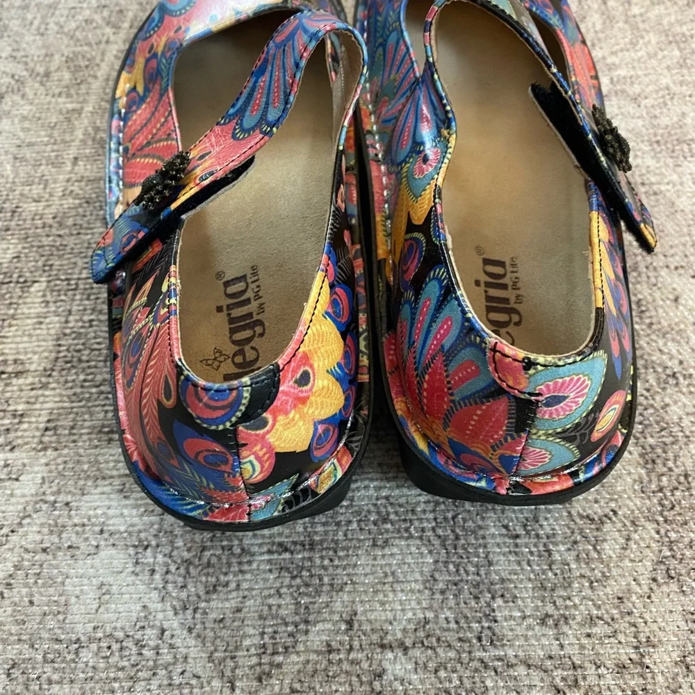 Alegria Paloma In Bloom Mary Jane shoes in multicolor floral size EU40/ US 9.5 - Picture 2 of 5